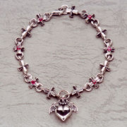 Barbara Iron Cross Bracelet (6stones)